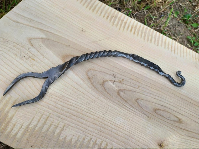 鍛造 ハンドメイド 両手フライパン&三脚 チェコ製