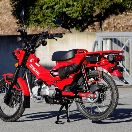 CT125ハンターカブ サイドバッグサポート左側専用レッド