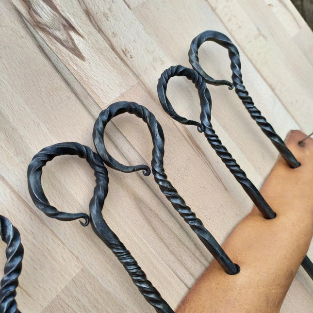 鍛造 BBQ キャンプ ハンドメイド フォーク5本セット チェコ製