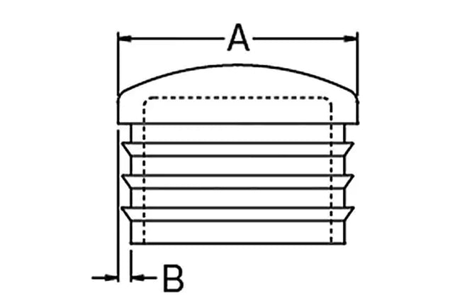 グラブバー用インサートキャップ黒