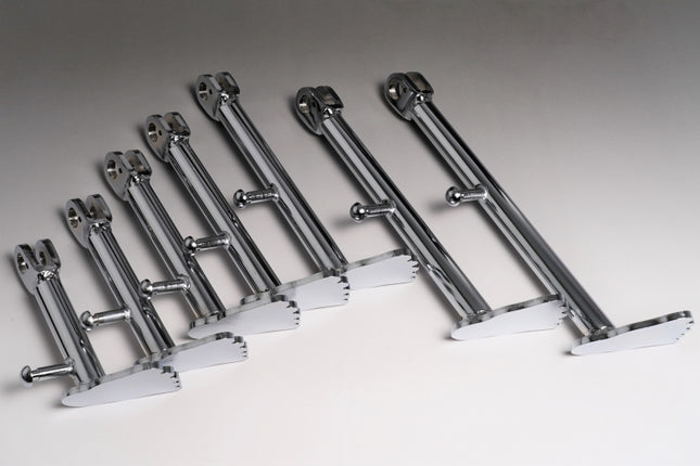 Z50Jモンキー足型サイドスタンド クロームメッキ155mm