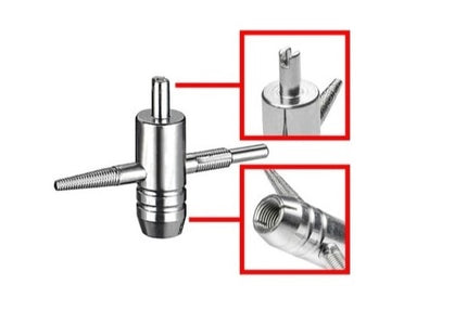 タイヤバルブ修正ツール コア取出取付機能付