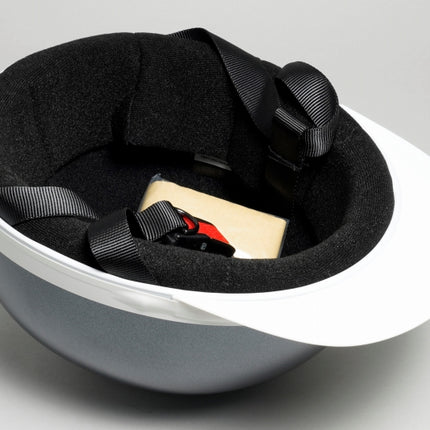 半キャップ ヘルメット フリーサイズ ガンメタ