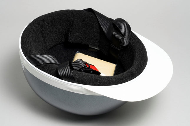 半キャップ ヘルメット フリーサイズ ガンメタ