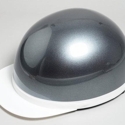 半キャップ ヘルメット フリーサイズ ガンメタ