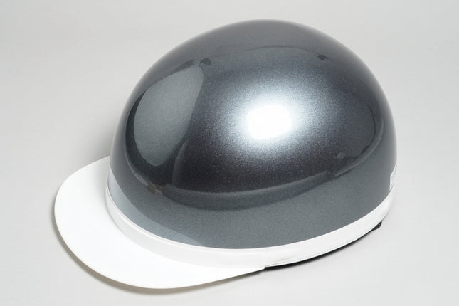 半キャップ ヘルメット フリーサイズ ガンメタ