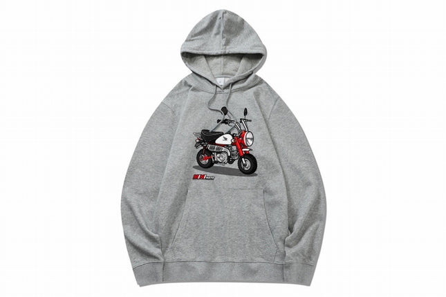 MINIMOTOロゴ入りスウェットトップス Z50J モンキー グレーL