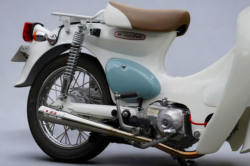 小鉄菅、スーパーカブ、リトルカブ 美品、10キロ程度走行！ リトルカブ・スーパーカブ クローム 330mm強化リアショック – ミニモト