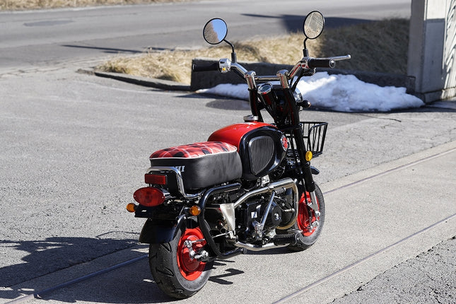 MINI Q ミニ Q 4mini バイク110ccエンジン 黒×赤