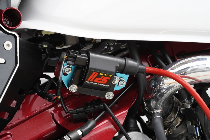 モンキー ゴリラ ウオタニ製SP2ハイパワーコイル用 取り付けステー シルバー モンキーゴリラ ウオタニSP II ハイパワーイグニッションコイル 1P