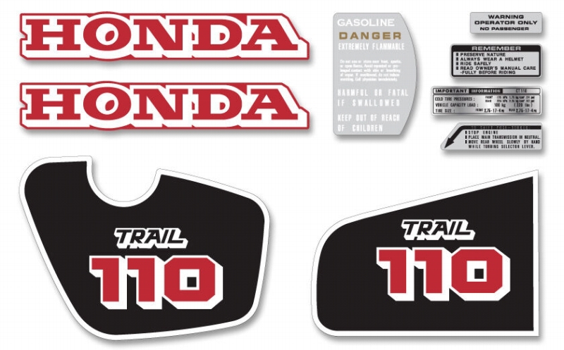 Honda CT110ϥ󥿡 Trail 1984-86 9pcsåNO7410 - ɥĤ